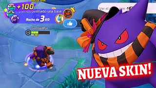 🎃¡DESTROZANDO CON LA NUEVA SKIN de GENGAR de HALLOWEEN🎃 Pokemon Unite [upl. by Bigner]