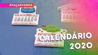 Calendário 2020 com decoração em Biscuit por Carol Cavallini [upl. by Derwin]