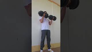 16 kg dumbell strict curl for 3 reps [upl. by Ilatfen122]