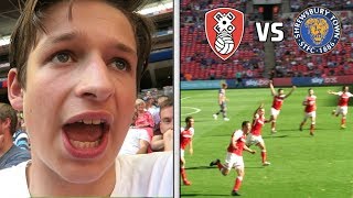 Rotherham vs Shrewsbury VLOG  League One Play Off Final [upl. by Akeret943]