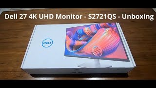 Dell 27 4K UHD Monitor  S2721QS Unboxing Quick Review [upl. by Erdnaid]