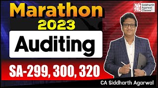 Audit Marathon6  SA299 300 320  CA Final  CA Siddharth Agarwal [upl. by Samuelson]