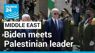 US President Biden meets Palestinian leader ahead of Saudi visit • FRANCE 24 English [upl. by Hgieliak]