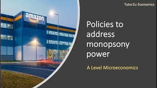 Policies to counter Monopsony Power [upl. by Halyhs]