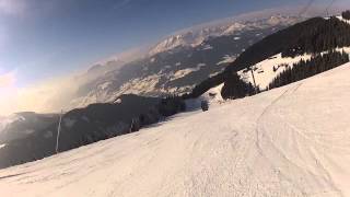 Descente Alpette piste rouge ski alpin [upl. by Eitsirc275]