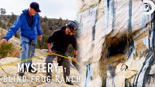 Descending 250ft into the Mormon Eye Cave  Mystery at Blind Frog Ranch  Discovery [upl. by Suneya]