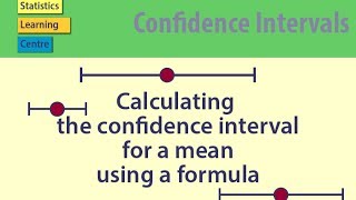 Calculating the Confidence interval for a mean using a formula  statistics help [upl. by Roeser]