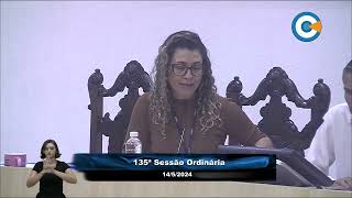 135ª Sessão Ordinária da Câmara Municipal de Taubaté  1452024 [upl. by Thirzi]