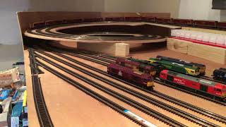 Testing the gradienthelix on my new N gauge layout [upl. by Pazia334]