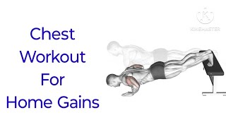 Chest Workout For Home Gains l Mohit Fitness [upl. by Jackquelin]