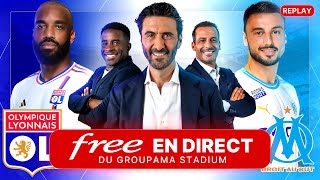 REPLAY OL  OM au Groupama Stadium avec Free Ligue 1  Alexandre Ruiz Sans images de match [upl. by Cinda]