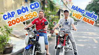 Tiết Cương chạy Honda CD 250 hội ngộ CD 200 hàng hiếm cafe sáng [upl. by Enomar]