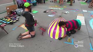 Arts District 820 Denvers Annual Chalk Art Festival [upl. by Sonny338]