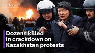 Kazakhstan Dozens killed as security forces open fire on protesters [upl. by Daile]