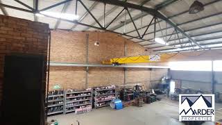 Neat 550m2 Warehouse With Overhead Crane To Let in Wadeville Germiston [upl. by Hamish]