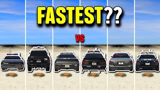 Which Police Car is the FASTEST  GTA Online [upl. by Derayne]