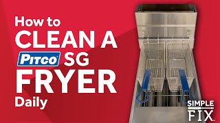 How to Clean a Pitco SG Fryer Daily [upl. by Durno218]