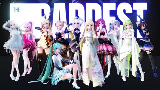 【MMD】KDA  THE BADDEST【11 Vocaloids】4K [upl. by Zildjian]