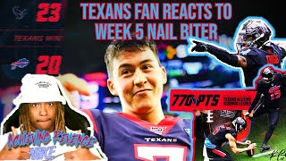 Texans Fan Reacts to Week 5 Record Setting Win [upl. by Aytida]