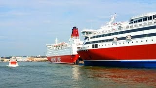 Ferries Viking Line XPRS and Mariella in Helsinki [upl. by Egwin]