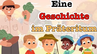 German Präteritum Tense Example Story  A2 German Listening Comprehension [upl. by Attenweiler]