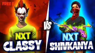 Shivkanya gaming 😈 Vs Nxt Classy 👽 Pc Vs Mobile  Garena free fire [upl. by Elreath]