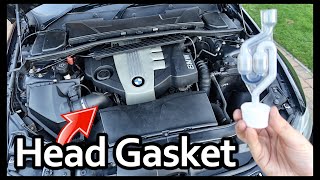 HOW TO TEST FOR HEAD GASKET FAILURE ON AN ENGINE EASY WAY [upl. by Norha]