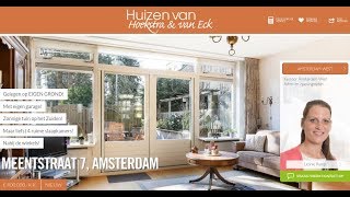 Te koop Meentstraat 7 Amsterdam  Hoekstra en van Eck makelaars  Méér makelaar [upl. by Arzed148]