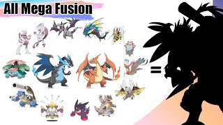 All Kanto Mega Evolutions Fusion  Top 30 Pokémon Fusion Compilation  Max S [upl. by Anelahs]