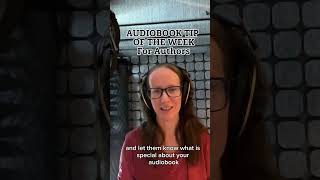 Quick Tip for Authors of great audiobooks audiobooks indiepublishing indieauthors [upl. by Greene743]