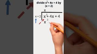 Polynomial Long Division Explained Expert Tips and Tricksshorts easymath easymath highschool [upl. by Dlopoel]