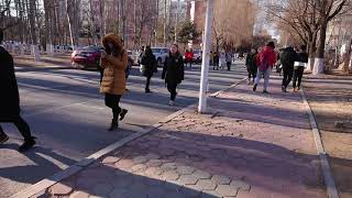 Shenyang Normal University Liaoning China on the way to the classroom [upl. by Delahk]