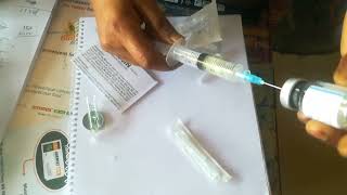 Ceftriaxone 500mg im injection push Intram uscular injection Ep04 [upl. by Jojo]