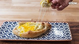 Easy Homemade Khachapuri Georgian Cheese Bread Recipe [upl. by Reggis433]