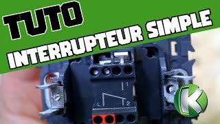 TUTO  Raccorder un interrupteur simple allumage  électricité [upl. by Leber338]