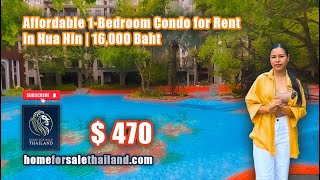 Affordable 1Bedroom Apartment with Pool Access in Hua Hin  16000 Baht [upl. by Jorin]