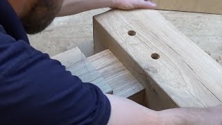 Timber Framing Mortise amp Tenon [upl. by Margret537]