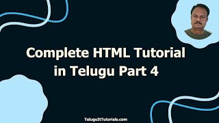 HTML Full Course in Telugu  HTML for Beginners in Telugu  HTML OneShot in Telugu Part 4 [upl. by Selmner367]