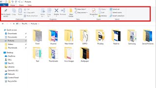 Show or Hide File Explorer Toolbar on Windows 10 [upl. by Burgener]