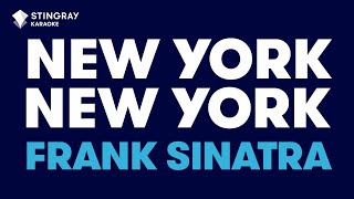 Frank Sinatra  New York New York Karaoke with Lyrics [upl. by Russian982]