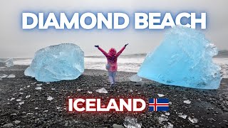 Diamond Beach and Jokulsarlon Glacier Lagoon  Our Favorite Spot in Iceland  Iceland Vlog [upl. by Tenenbaum510]