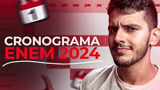 CRONOGRAMA de ESTUDO para o ENEM 2024 O QUE ESTUDAR [upl. by Akiemehs667]