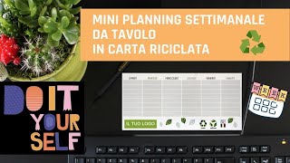 Planner settimanale da tavolo fai da te 𝗚𝗶𝗮𝗹𝗹𝗼𝗻𝗼𝘁𝗲  Desk Planner personalizzato [upl. by Nodroj]