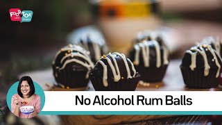 Non Alcoholic Rum Balls Recipe  Easy Rum Balls For Kids  Rum Ball Recipe For Christmas [upl. by Rockey]