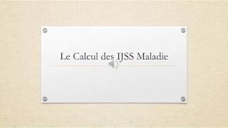 Cours de paie  calcul des IJSS  Maladie non professionnelle [upl. by Adnohs407]