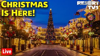 🔴Live Christmas is Here at Magic Kingdom 2023  Walt Disney World Live Stream [upl. by Peregrine388]