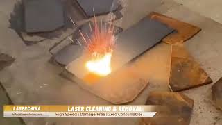 Efficient Rust Removal with Handheld Laser Cleaning Machine [upl. by Laresa]