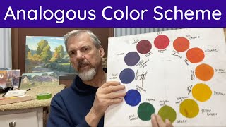 Analogous Color Scheme for Landscape Painting Tutorial for Beginners [upl. by Mcclain368]