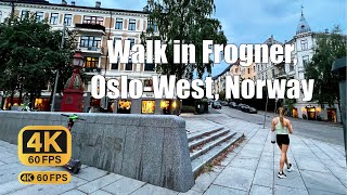 4K Frogner Oslo  Walking Tour [upl. by Llerehs431]