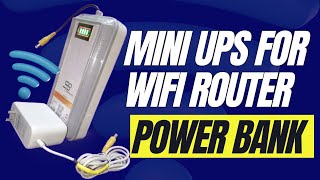 Mini 12v Dc Power Bank Battery indication Use For WiFI Devices Fiber Optical All Routers Working [upl. by Valaria396]